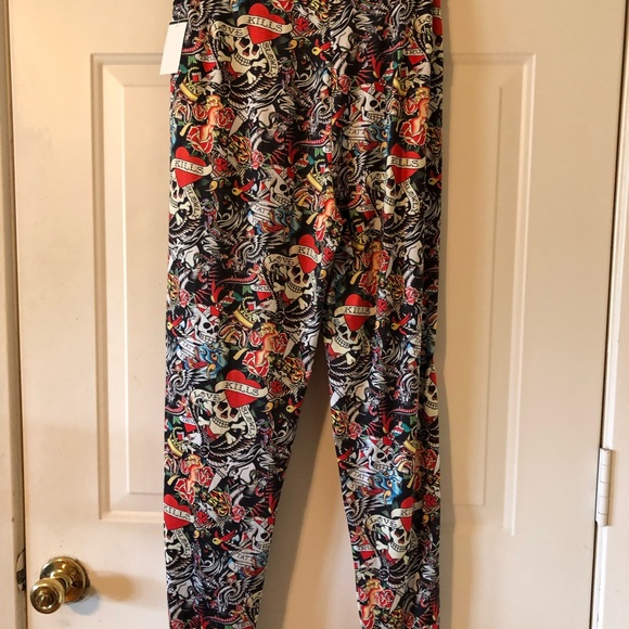 Ed Hardy Love Kills Slowly Women’s Lounge Joggers in Size Medium - Picture 4 of 6